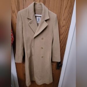 Jones NY Tan Wool Overcoat